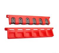 Soporte para caña de pescar montado en la pared para un almacenamiento seguro y visualización de múltiples cañas de señuelo, con material ABS fuerte para mayor fiabilidad (rojo B)