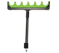 Soporte para caña de pescar multiagujero, soporte de cabeza con bastón de bancos, soporte ajustable para cabeza con palo de bancos