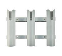 Soporte para caña de pescar para barcos, soporte de tubo ligero para 3 cañas de pescar para barcos, caja marina, kayaks, yates