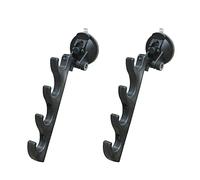Soporte para caña de pescar soporte de almacenamiento horizontal ajustable Varilla con ventosas se fija en coche / camión / SUV / barco / soporte para caña de pescar de vidrio liso