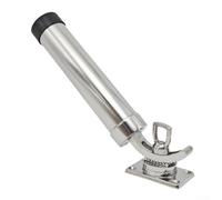Soporte para cañas de pescar de acero inoxidable 304 para barcos con giro de 360° e inclinación de 90°, soporte de cubierta ajustable para yate con soporte extraíble para ahorrar espacio, soporte de