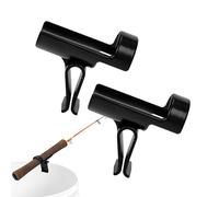 Soporte para cañas de pescar para pesca de orilla, soporte para cañas de pescar, 2 soportes para barras de pescar, 2 soportes para casi cualquier soporte de barra que se puede fijar a tu cubo
