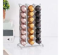 Soporte para cápsulas de café Nespresso, para 42 cápsulas, dispensador de cápsulas, soporte para cápsulas de café, soporte para cápsulas de café, soporte para cápsulas, soporte cromado duradero