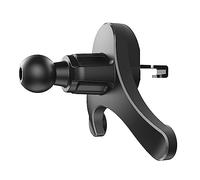 Soporte para cargador de teléfono móvil para automóvil Soporte para teléfono Soporte para clip de ventilación de aire Abrazadera de gancho para salida de aire Accesorios de soporte de base en forma de