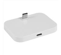 Soporte para cargador tipo C, estaci?n de carga USB-C para tel?fono celular, color plateado