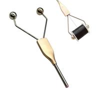 Soporte para carrete de amarre de moscas, enhebrador ajustable para atar moscas de acero inoxidable, equipo portátil para pesca de pesca con mosca para novio