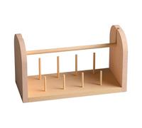Soporte para carrete de , estante de madera para bobinas de , soporte de almacenamiento de hilos, organizador de hilos de bordado para costura, acolchado, organización de sala de manualidades