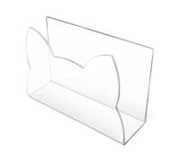 Soporte para cartas de escritorio, acrílico transparente, organizador de correo, organizador de sobres, soporte de documentos para clasificar archivos de correo, organizador de facturas
