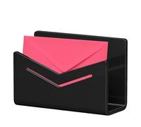 Soporte para cartas de escritorio - Organizador de cartas de escritorio pequeño de acrílico - Estante de almacenamiento de archivos, clasificador de postales para documentos, recibos de papel