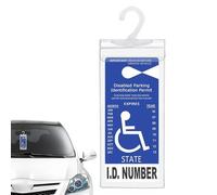Soporte para cartel, protector de señal de estacionamiento, 11.61 x 5 pulgadas, cartel para discapacitados, cubierta de visualización de permiso automático con cierre de para vehículo, coche, camión
