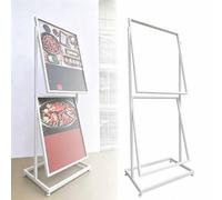 Soporte para carteles de dos niveles, de acero al carbono