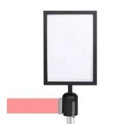 Soporte para carteles de pie A4 con marco de póster de doble cara para colocar en el suelo, para el control de la corona al aire libre, restaurante museo, exposición, centro comercial