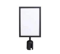 Soporte para carteles de pie | Marco vertical negro de doble cara para póster A4 | Soporte para carteles para restaurantes al aire libre, centros comerciales, exposiciones, control de masas, liderazgo