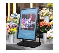 Soporte para carteles de publicidad al aire libre, resistente al viento, soporte de exhibición para negocios, oficina, supermercados, restaurantes, vallas publicitarias de pavimento