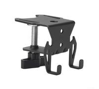 Soporte para cartuchos de gas de camping, colgador de botellas de hierro con abridor de botellas y gancho, abrazadera F que ahorra espacio para mesas ≤ 2,5 cm, accesorio portátil de cocina al aire