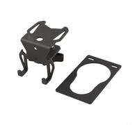 Soporte para cartuchos de gas de camping, colgador de botellas de hierro con abridor de botellas y gancho, abrazadera F que ahorra espacio para mesas ≤ 2,5 cm, accesorio portátil de cocina al aire