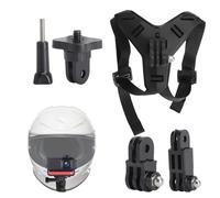 Soporte para Casco de Moto,Cámara Soporte Acción Montura de mentón Estable Compatible con GoPro Hero 13, Insta360 X5, dji Osmo Action para Casco Accesorios para Moto Bicicleta esquí