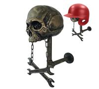 Soporte para Cascos de Motocicleta, Soporte para Casco de Motocicleta, Soporte de Cabeza de Calavera, Colgador de Cascos montado en la Pared, Soporte de Pared para Motocicleta, diseño de Cabeza de