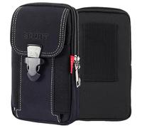 Soporte para células de cinturón, bolsillo de transporte para teléfono, bloquea el teléfono móvil, funda con cinturón de clip para exteriores