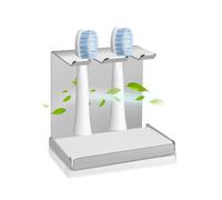 Soporte para Cepillo de Dientes de Acero Inoxidable, Soporte para Cabezal de Cepillo de Dientes con Tierra de diatomita, Soporte para Cabezales de Cepillo de Dientes para Oral-B, iO, Philips Sonicare