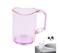 Soporte para cepillo de dientes de baño - Enjuague bucal reutilizable, vaso para cepillo de dientes de baño | Organizador multiusos de vidrio para beber y cepillos de dientes con diseño curvado