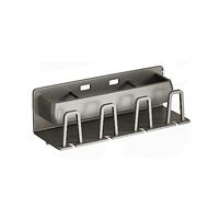 Soporte para cepillo de dientes de baño, soporte para cepillo de dientes, soporte para cepillo de dientes, soporte para inodoro, sin perforación, montaje en pared, peine de almacenamiento de pasta de