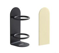 Soporte para cepillo de dientes diseñado para ahorrar espacio y mantener la encimera de tu baño limpia y limpia (negro)
