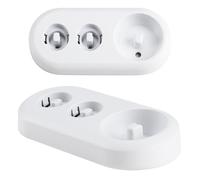 Soporte para cepillo de dientes eléctrico compatible con Oral B, 1 soporte para cepillos de dientes eléctricos y 2 soportes para cabezales de cepillo de dientes, organizadores de baño para Oral B