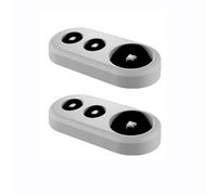 Soporte para cepillo de dientes eléctrico, soporte para cepillo de dientes eléctrico, compatible con Oral Bio, 1 cabezal y 2 cabezales para guardar en el baño, color negro, 2 unidades