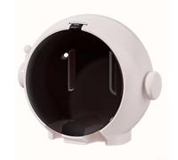 Soporte para cepillo de dientes montado en la pared, paquete de 2 cajas de almacenamiento de baño con instalación sin perforaciones, diseño de ahorro de espacio para parejas, organización higiénica