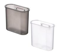 Soporte para cepillos de dientes de 4 piezas, soporte para cepillo de dientes montado en la pared, caja de almacenamiento para cepillos de dientes, barril de cepillo de dientes sin perforación,