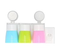 Soporte para cepillos de Dientes montado en la Pared |Organizador de 6 Ranuras con ventosas y Adhesivo |Almacenamiento de baño para Pasta de Dientes/maquinillas de Afeitar/peines