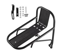 Soporte para cesta de bicicleta - Portaequipajes para bicicleta, estante trasero de bicicleta, portabicicletas resistente, soportes de fijación estables, estantes de carga delanteros resistentes para