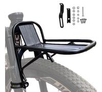 Soporte para cesta de bicicleta - Soporte para rueda delantera de bicicleta, soporte de montaje resistente para bicicleta | Soporte ajustable resistente para cestas delanteras y traseras, apto para