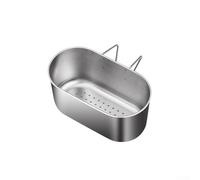 Soporte para cesta de drenaje de fregadero para fregaderos de cocina con construcción de acero inoxidable 304, diseñado para filtrar los residuos de alimentos y proporcionar un drenaje eficiente sin