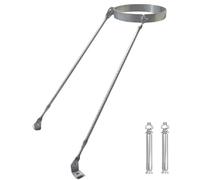 Soporte para chimenea kit Soporte de techo para chimenea de estufa, estabilizador de acero inoxidable para protección de estufas de exterior(Dia 130mm/5.1")