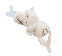 Soporte para chupete Animal,Accesorio para chupete Animal - Soporte para chupete Snuggle | Animal adorable y para chupete, respetuoso con la piel, para niños y niñas