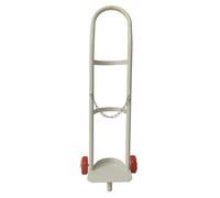 Soporte Para Cilindros De Gas, Carro Para Tanque De Gas De Soldadura De Una Sola Botella, Carro Para Oxígeno De 95/110 Cm De Altura Con Cadenas De Seguridad, De Pie, Azul - Altura 95 Cm, Blanco - Alt