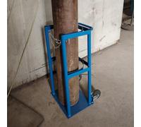 Soporte Para Cilindros De Oxígeno, Carro Médico De 2 Ruedas Para Cilindros De Oxígeno, Carro Rodante De Acero Para Tanques De Oxígeno, Soporte Azul Para Cilindros De Gas Argón Para Soldadura, Fácil D