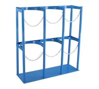 Soporte para Cilindros de oxígeno, Gancho para Cilindros de Gas para Exteriores, Soporte Ajustable Resistente con Hebilla de Metal, Estante Organizador portátil para hospitales, la