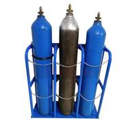 Soporte para Cilindros de oxígeno, Soporte Resistente para Tanques de oxígeno - Organizador Independiente para Cilindros de Gas de oxígeno, propano, CO2 y nitrógeno - Estante de al