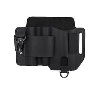 Soporte para cinturón de piel para hombre, organizador de riñoneras ED C, funda para cinturón multiherramienta | Organizador táctico de cinturón para linterna con pasador para bolígrafo, bolsa de