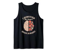 Soporte para cirugía Cerebral con diseño Floral «I Surviví» de mi Madre Camiseta sin Mangas