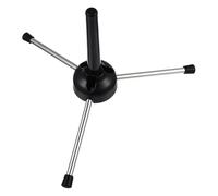 Soporte para Clarinete Plegable Trípode Triangular para Clases y Grabación | Compatible Piccolo, Base Triangular Estable, Patas Metálicas Plegables, 1, Color Plata Negro