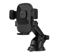 Soporte para coche F2N+ para smartphone con ventosa, gravedad, rotación de 360 grados - Negro