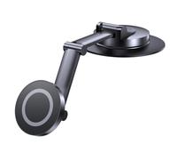 Soporte para coche Magsafe universal con brazo giratorio para salpicadero, zinc, magnético, negro