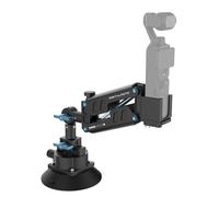 Soporte para Coche Osmo Pocket 3, Brazo Amortiguador de Resorte en el Eje Z con Cable de Seguridad, Capacidad de Carga de 60 kg, Compatible con cámaras de acción dji Osmo Pocket 3 y GoPro