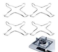 Soporte para Cocina de Gas,Forreen 4 Piezas Reductor Cocina Gas Universales Resistencia a Altas Temperaturas Inoxidable Antideslizante Anillo Wok para Cocinas Cafeteras Hornos Estufas de Gas