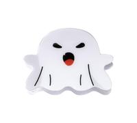 Soporte para cola de caballo para niñas, divertido tocado, fantasma, Halloween, pinza para el pelo