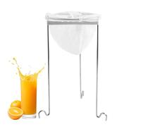 Soporte Para Colador De Mermelada Con Bolsa, Soporte Colador Mermelada Acero Inoxidable, Juego Utensilios Reutilizable Filtro Malla Nylon Para Cocina Casera Yogur Caldo Comida